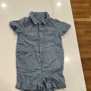GAP Blue Striped Kids One Piece Onesie Playsuit Romper